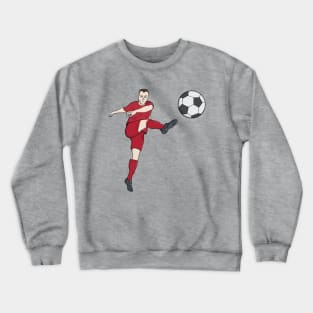 Awesome Football Kick Score a Goal in Soccer Crewneck Sweatshirt